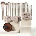 thumbnail image 1 of Chanana 40-Piece Makeup Brush Set Professional Makeup Brush Set for Women | Foundation Blending | Premium Beauty Tools, Sponge for Foundation, Makeup Applicators (40 Pieces - Brown), 1 of 9