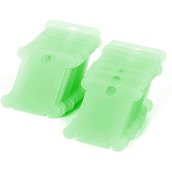Chanana 50 Psc Plastic Embroidery Spools - Sewing Thread Organizers for DIY Crafts (Green)