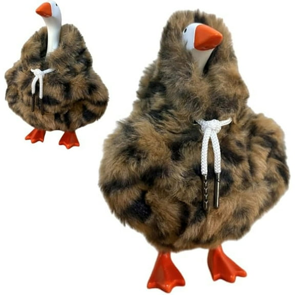 Chanana 7 Inch Desk Goose Outfits, Colourful Plush Hoodie for Desktop Goose, Mini Desk Goose Clothes 7 Inches Porch Goose Costume Desk Goose Accessories for Magnetic Goose Statue Table Decor