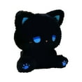 thumbnail image 1 of Chanana Black Cat Stuffed Animal, Cute Soft Cozy Pillow Plush, Black Cat Gifts for Adult Kids, 1 of 4