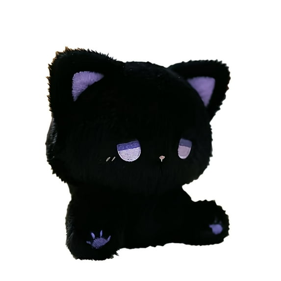 Chanana Black Cat Stuffed Animal, Cute Soft Cozy Pillow Plush, Black Cat Gifts for Adult Kids
