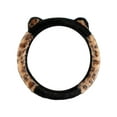 thumbnail image 1 of Chanana Car Steering Wheel Cover, Fluffy Soft Plush for Winter Warm, Cute Steering Wheel Protector with Kitty Cat Ears, Universal, Elastic & Anti-Slip, Lovely Decor Car Accessories, 1 of 6