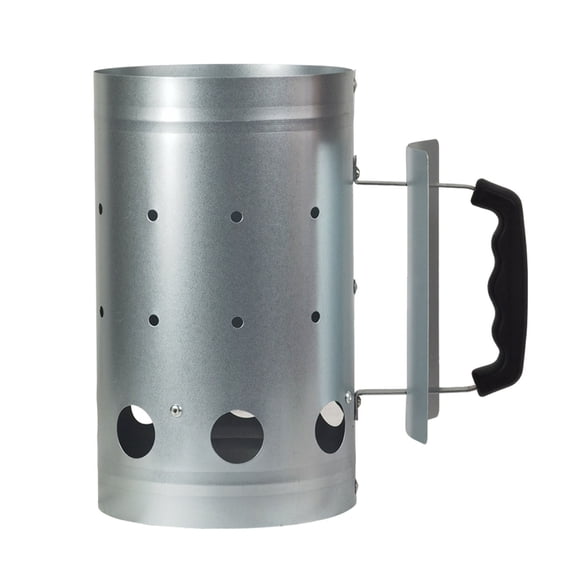 Chanana Charcoal Chimney Starter for Grill, Stainless Steel BBQ Fire Starter Bucket with Heat-Insulated Handle, Fast Ignition for Camping Backyard Outdoor Cooking