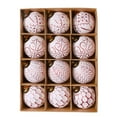 thumbnail image 1 of Chanana Christmas Ball Ornaments Set, 12PCS 80mm Elegant White and Red Assorted Xmas Tree Ball Ornaments, Shatterproof Christmas Tree Hanging Ornaments for Xmas Decoration, 1 of 7