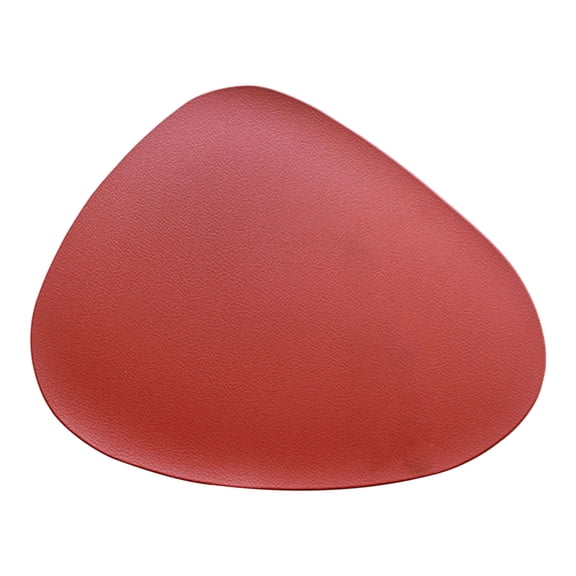 Chanana Faux Leather PVC Droplet Shaped Placemats - Waterproof, Non-Slip, Easy Clean, Heat Resistant for Indoor & Outdoor Dining