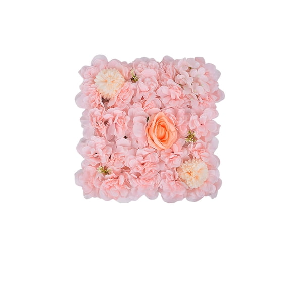 Chanana Flower Wall Backdrop,1PCS 13x13 Inch Artificial Rose Silk Flowers Panels-Floral Wall Panel Wedding Photo Backdrop, Photography Backdrop, Event Party Decoration, Pink