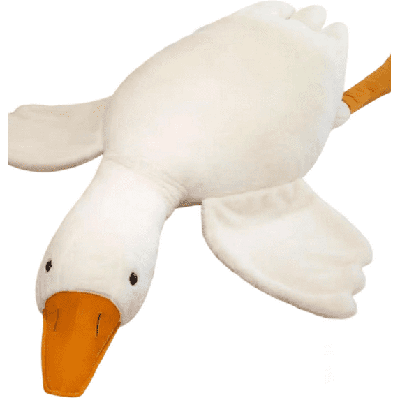 Chanana Giant Goose Plush - 63" Extra Soft Goose Stuffed Animal Hugging Pillow with Rotund Belly,Safety Nursery Decor & Sensory Comfort Toy,Cuddle Companion for Kids