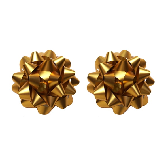 Chanana Gift Box Decorative Ball Flower, Packaging 2 Pieces Pull Bow for Gift Wrapping Gift Bows Pull Bow With Ribbon for Wedding Gift Baskets, 4.72 Inch Gold