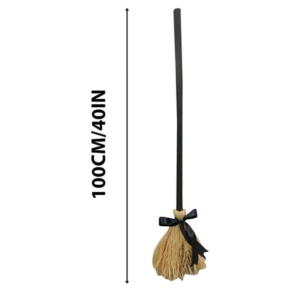 Chanana Halloween Floating Broom, Dancing Witch Broomstick with Motion Sensor Spooky Sounds, Moving Floating Broom Halloween Prop, Animated Witch's Broomstick for House Party Decorations