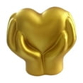 thumbnail image 1 of Chanana Heart Hands Sculpture Gold Decor Living Room Accent Home Decor, Resin Couples Figurine Modern Love Statue Centerpiece for Shelf Table Desk Office Romantic Gift for Women Mom Girlfriend, 1 of 5