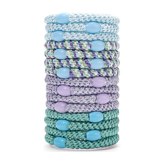 Chanana High Elastic Hair Bands - 15Pcs No Crease Soft Ponytail Holders & Sports Hair Ties for Hair, Strong Hold, Damage-Free Design