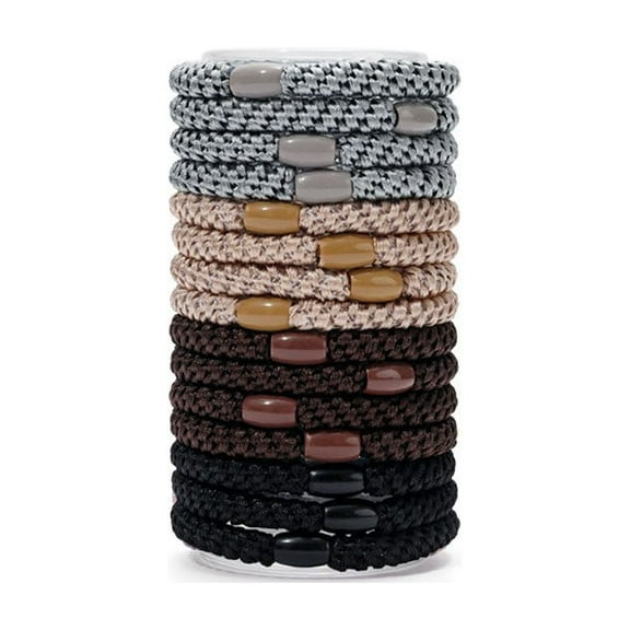 Chanana High Elastic Hair Bands - 15Pcs No Crease Soft Ponytail Holders & Sports Hair Ties for Hair, Strong Hold, Damage-Free Design