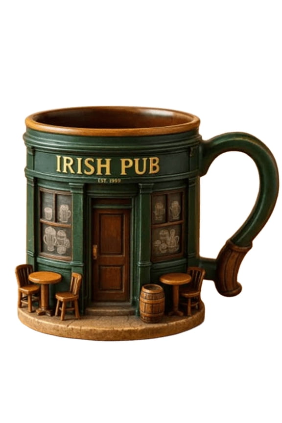 Irish Bar Cup Coffee Cup Mug, St Patrick's Day St Patty's Irish Party Cup Novelty Gift Present, Interesting Saint Paul's Gift Home Desktop Decoration Cup