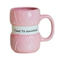 thumbnail image 1 of Chanana Knitting Gift Mug With Realistic Yarn Detailing, Funny Crochet Themed Gift for Her, Birthday Or Mother's Day Gift For Her, Pink, 1 of 7