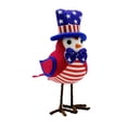 thumbnail image 1 of Chanana Patriotic Bird Figurine – 4th of July & Memorial Day Decorations, Independence Day Bird Decor, Featherly Friends Plush for Tiered Tray, American Flag Theme Home & Table Decor, 1 of 6