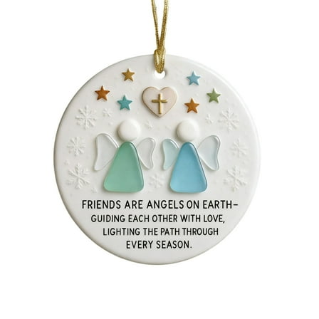 Chanana Personalized Angel in Heaven Ornament, Custom Memorial Christmas Ornaments for Tree, Sympathy Gift for Family Friends, Remembrance Ornament, in Loving Memory Gifts
