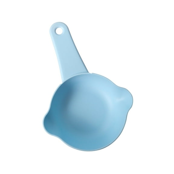 Chanana Plastic Pet Food Scoop with Hanging Hole – Durable Cat Litter Shovel, Blue Dry Food Spoon for Dogs & Cats (2-Pack)