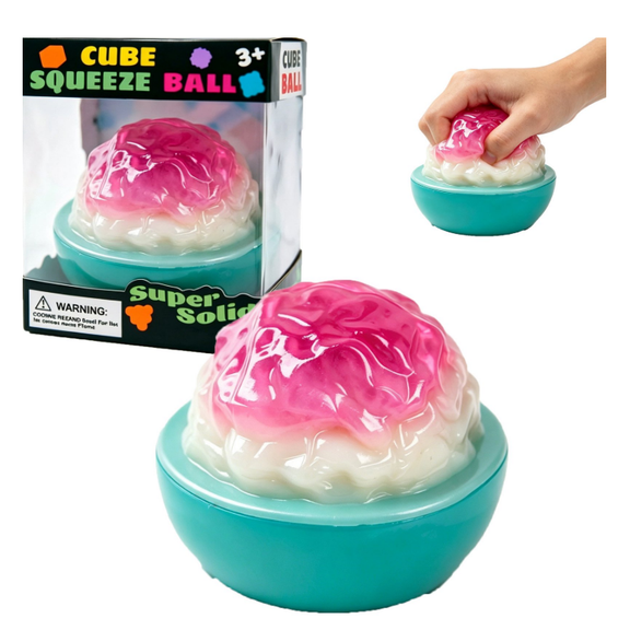 Chanana Shaved Ice Squishy Toys, Realistic Novelty Food Squeeze Ball, Slow Rising Soft Stress Relief Balls for Adults Kids, Fun Birthday/Party/Summer Gift, Purple