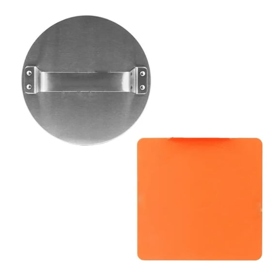 Chanana Smash Burger Press Kit with Non-Stick Silicone Mat and Smash Guard, Nonstick Hamburger Smasher Tool for Flat Top Griddle BBQ Grill Cooking
