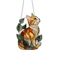 thumbnail image 1 of Chanana Stained Glass Cat Ornament – Colorful Cat Acrylic Suncatcher Hanging, Handmade Animal Suncatcher for Window, for Cat Lovers & Unique Home Décor, Indoor Outdoor Use, 1 of 3