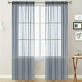 thumbnail image 1 of Chanana Translucent Curtains 72 Inches Long 1 Panel, Transparent Voile Sheer Curtain Double Rod Pocket Gauze Drapes for Living Room Bedroom Window Sliding Glass Door Treatment, W52 x L84, 1 of 7