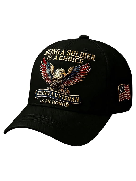 Veteran Commemorative Baseball Cap – DD214 Veterans Hat, Being a Soldier,Being a Veteran Embroidered Patriotic Hat, Adjustable Metal Buckle