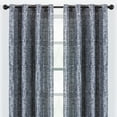 thumbnail image 1 of Chanasya 2-Panel Floral Jacquard Textured Dark Blue Curtains with Grommets for Windows Living Room Bedroom Office - Partial Room Darkening Drapes for Privacy and Decor - 52 x 84 Inch Long - Dark Blue, 1 of 7