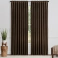 thumbnail image 1 of Chanasya Brown Velvet Curtains Panel Set 2 -Piece - Classy Partial Blackout Curtain Room Darkening Curtains Drapes for Living Room Bedroom Patio - Window Treatment - 96 Inch Length Long - Mink, 1 of 6