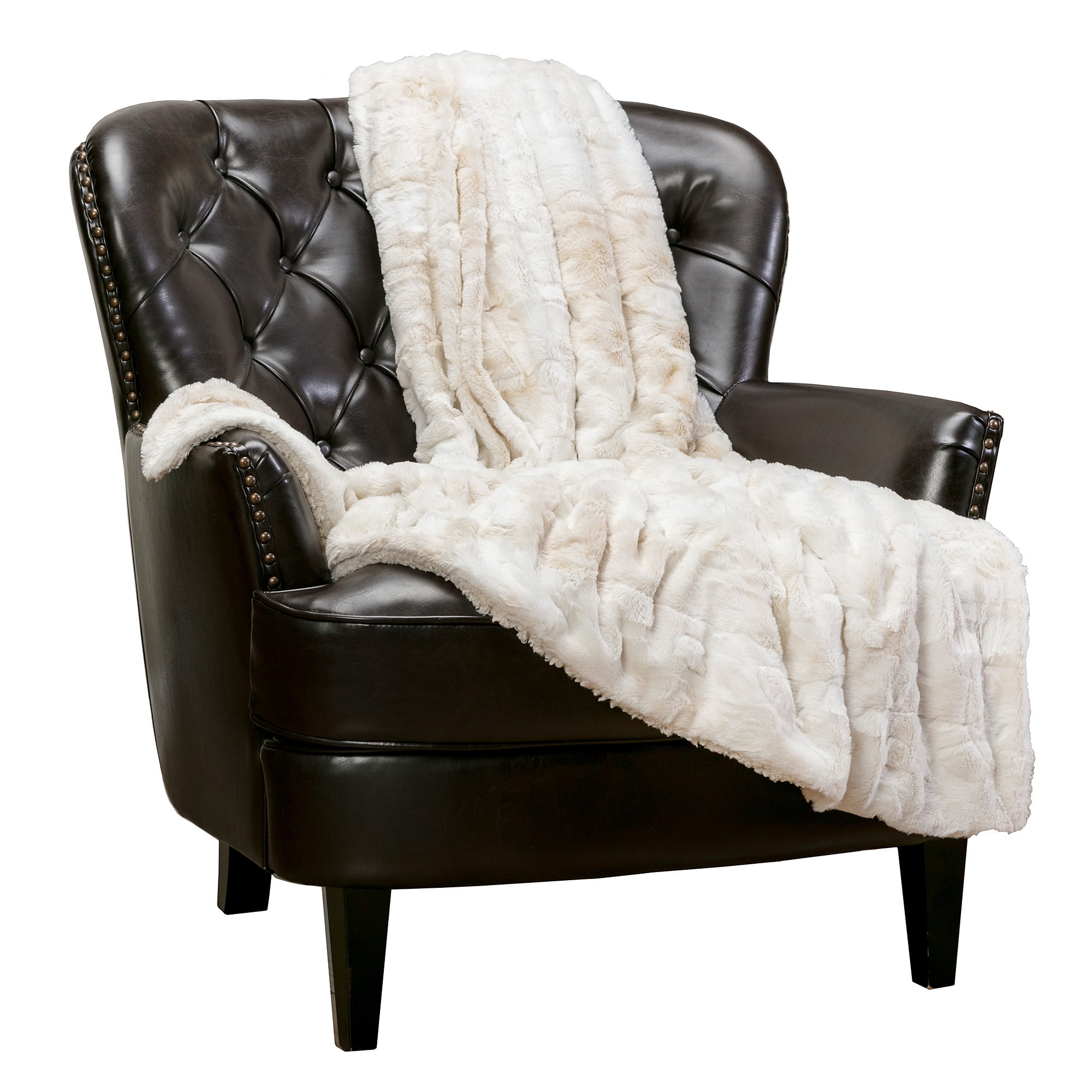Chanasya Fuzzy Faux Fur Throw Blanket Light Weight Blanket for Bed Couch and Living Room Suitable for Fall Winter and Spring 50x65 Inches Rose Dust Walmart