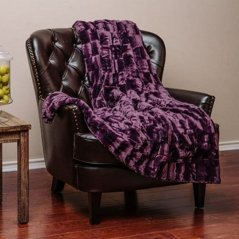 Chanasya super soft fuzzy fur warm cozy sherpa throw blanket hotsell
