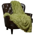 thumbnail image 1 of Chanasya Super Soft Shaggy Longfur Throw Blanket | Snuggly Fuzzy Faux Fur Lightweight Warm Elegant Cozy Plush Sherpa Fleece Microfiber Blanket | For Couch Bed Chair Photo Props - 50 "x 65" - Green, 1 of 3