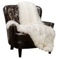 thumbnail image 1 of Chanasya Super Soft Shaggy Longfur Throw Blanket | Snuggly Fuzzy Faux Fur Lightweight Warm Elegant Cozy Plush Sherpa Microfiber Blanket | For Couch Bed Chair Photo Props - 50 "x 65" - Ivory White, 1 of 10