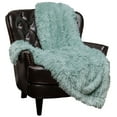 thumbnail image 1 of Chanasya Super Soft Shaggy Longfur Throw Blanket | Snuggly Fuzzy Faux Fur Lightweight Warm Elegant Cozy Plush Sherpa Microfiber Blanket | For Couch Bed Chair Photo Props - 60 "x 70" - Aqua Turquoise, 1 of 9