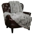 thumbnail image 1 of Chanasya Super Soft Shaggy Longfur Throw Blanket | Snuggly Fuzzy Faux Fur Lightweight Warm Elegant Cozy Plush Sherpa Microfiber Blanket | For Couch Bed Chair Photo Props - 50 "x 65" - Grey, 1 of 10