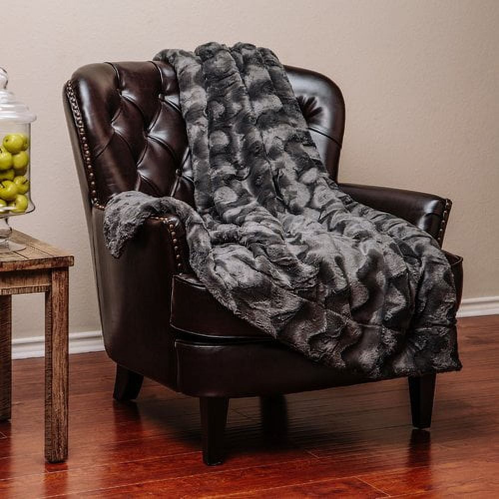 Chanasya Super Soft Warm Elegent Waivey Pattern Cozy Sherpa Throw Blanket Walmart