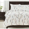 thumbnail image 1 of Chanasya Ultra Soft Sakura Cherry Tree Print 3-Piece Bedding King Duvet Cover Set - Luxurious Brushed Microfiber Comforter Cover - Zipper Closure (1 Duvet Cover & 2 Pillowcases ) Violet - King, 1 of 3