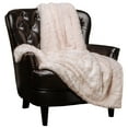 thumbnail image 1 of Chanasya Wolf Pattern Tie-Dye Faux Fur Throw Blanket - Ivory, 1 of 3