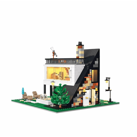 Chanbrick Ararat Villa House Building Sets Compatible With Lego Architecture Modle Desk Decor Building Kits For Adults Teens 1480 Pcs