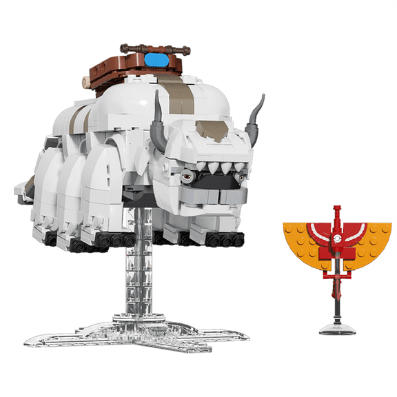 Chanbrick Flying Bull Building Sets Compatible With Lego Animal Model Articulated Head Legs Tail Home Decor For Adult Teens 880