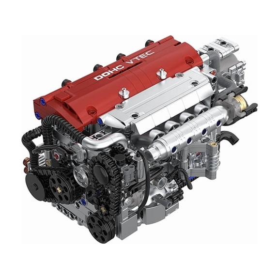Chanbrick Red Car Model Engine Building Sets Motors With Moving Pistons & Crankshaft Compatible With Lego Desk Display For Adult Boys 907