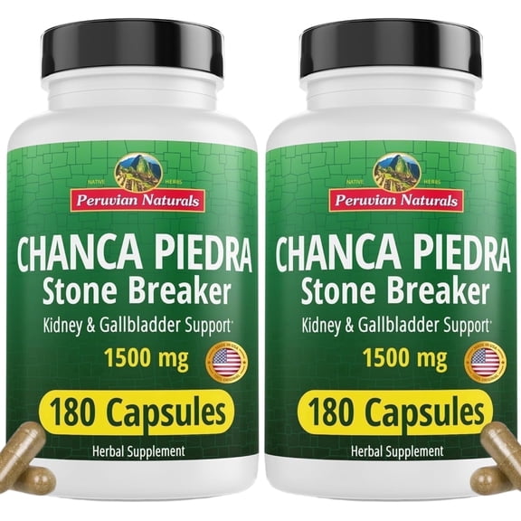 Chanca Piedra 360 Capsules Stone Breaker Kidney Cleanse Detox & Repair, Gallbladder Supplements - All-Natural Vegan Pills Chancapiedra Stonebreaker Kidney Stones Dissolver