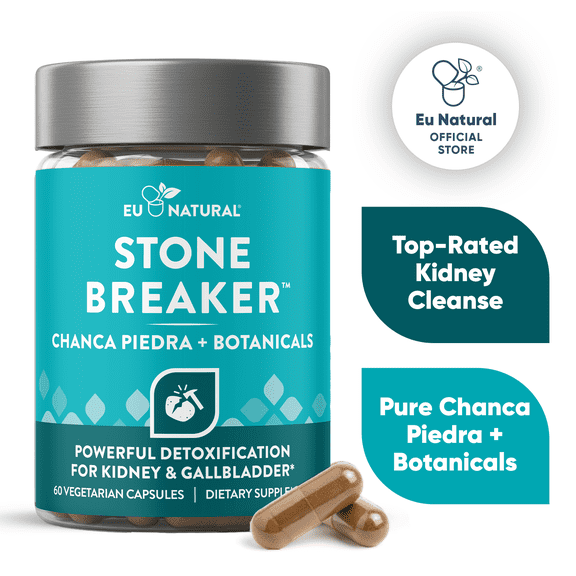 Eu Natural Stone Breaker Chanca Piedra – 60 Vegetarian Capsules
