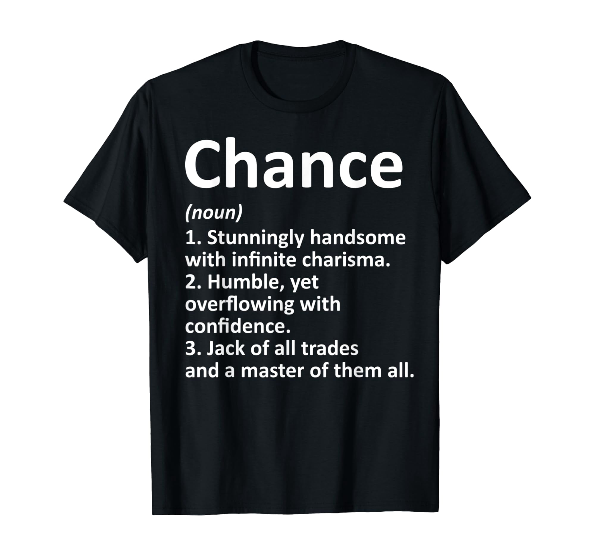 Chance Definition Name T T-Shirt - Walmart.com