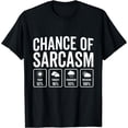 thumbnail image 1 of Chance Of Sarcasm Weather Forecast Funny Sarcastic Humor T-Shirt, 1 of 6
