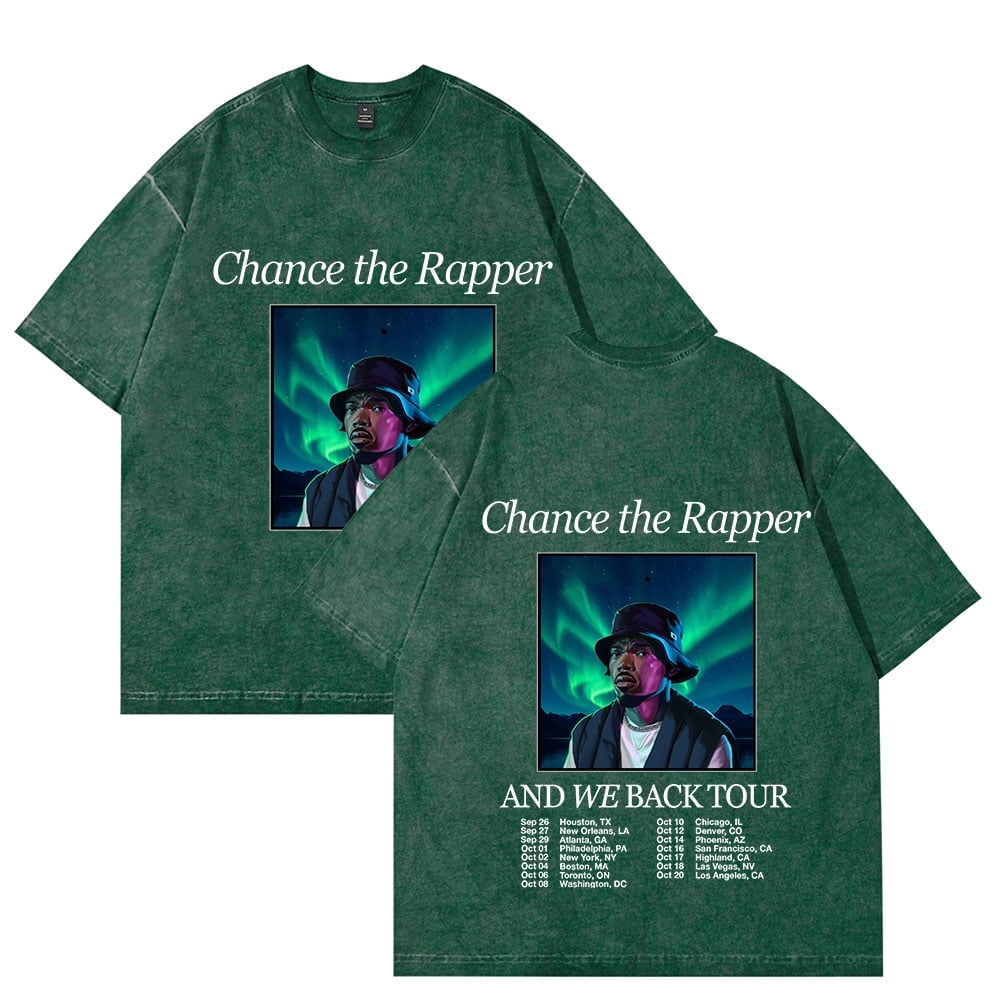 Chance The Rapper And We Back Tour 2025 Merch Unisex Short Sleeve ...