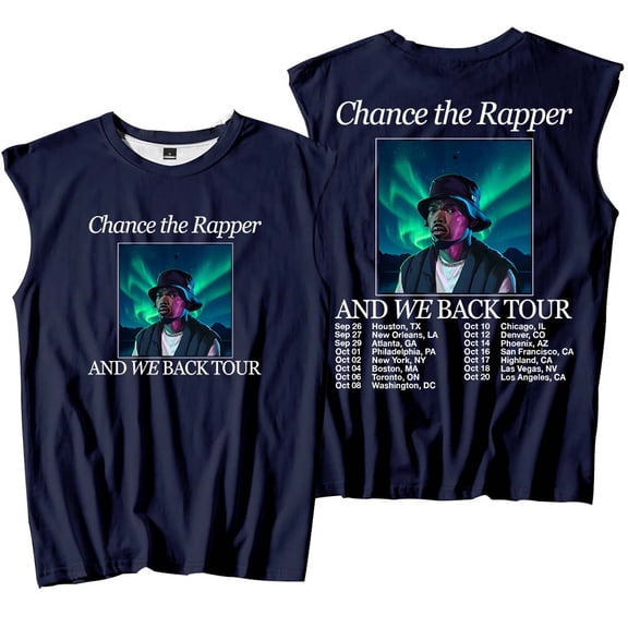 Chance The Rapper And We Back Tour Tank Tops Sleeveless T-Shirt port Vest Women Men Outdoor Sportwear