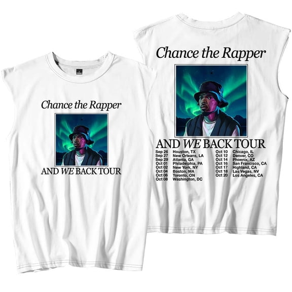 Chance The Rapper And We Back Tour Tank Tops Sleeveless T-Shirt port Vest Women Men Outdoor Sportwear