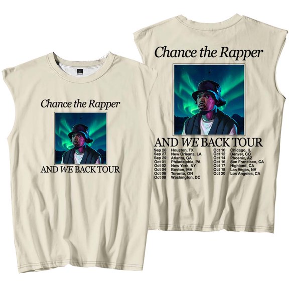 Chance The Rapper And We Back Tour Tank Tops Sleeveless T-Shirt port Vest Women Men Outdoor Sportwear