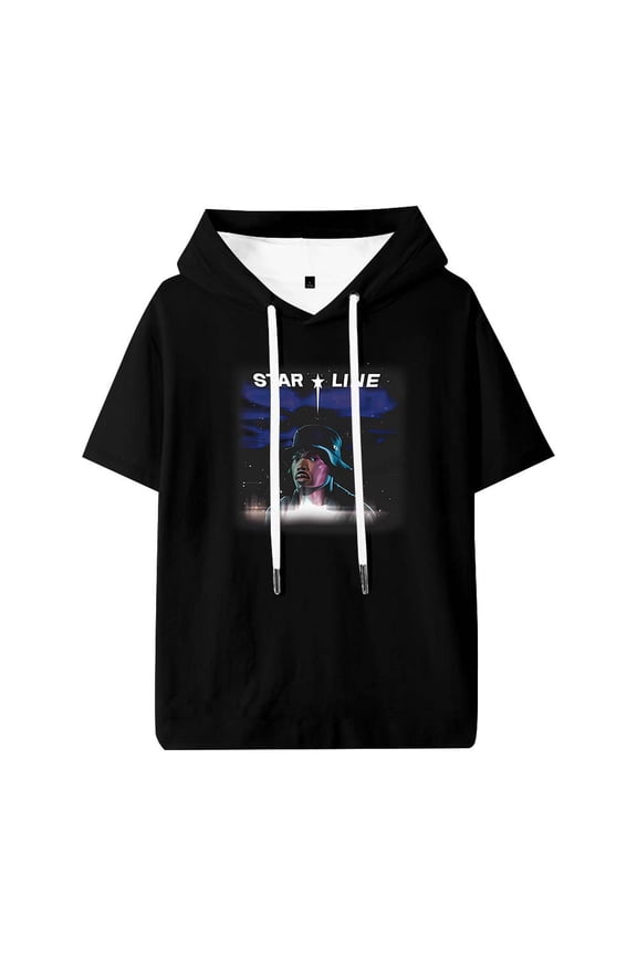 Chance The Rapper Star Line Album Merch Hooded T-Shirts Women Men Short Sleeve Tee Casual Fashion Clothes