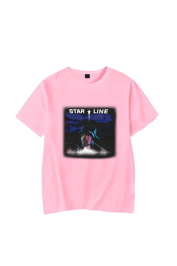 Chance The Rapper Star Line Album Merch T-Shirt Women Men Casual Crewneck Short Sleeve Fashion Tee